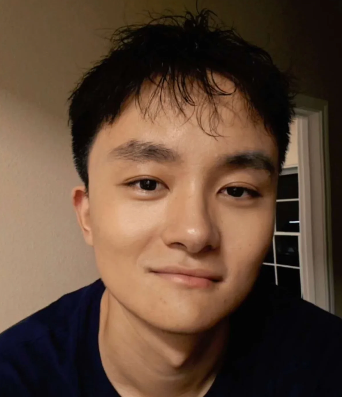 young man with dark hair